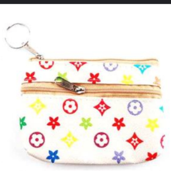 Fashion Floral-Star Zip Pouch-Keychains (Multicolor) 4 Colors Available - Picture 4 of 5